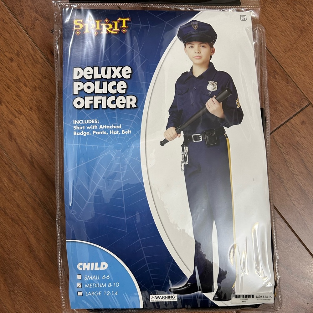 Halloween Costume - Police Officer - Excellent Condition